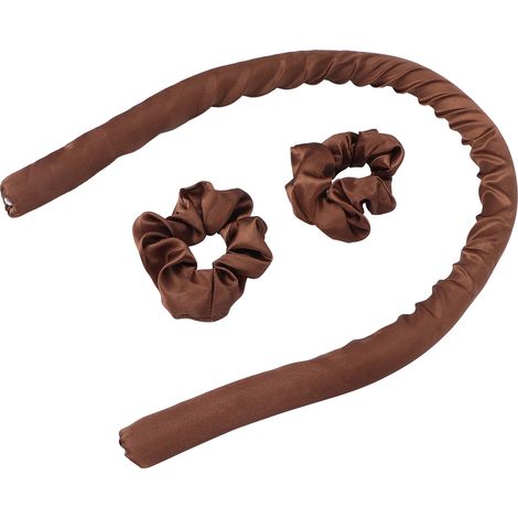 Rouleau à friser sans chaleur, bigoudis en mousse, bigoudis pour cheveux DIY, outil de bouclage pour cheveux de nuit, marron (1/5)
