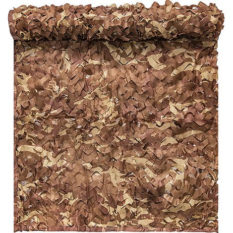Filets de camouflage militaires pour le désert, pour le camping, la chasse, les abris, les pare-soleil, décoration, 5 x 5 m (1/5)