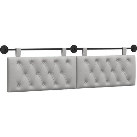 Maison Exclusive - Testiera sospesa Grigio Nuvola Tessuto