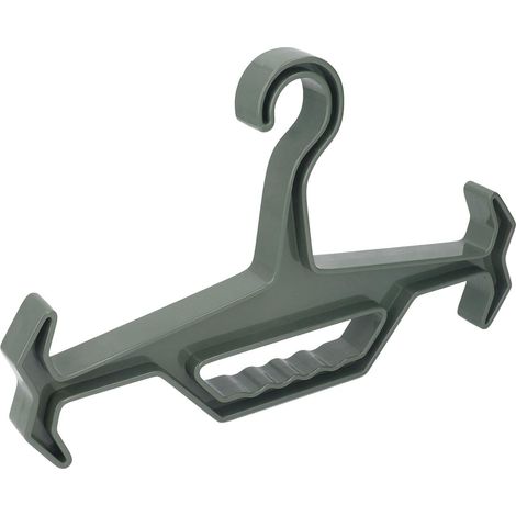 Heavy-duty, versatile, high-capacity hanger with non-slip design for tactical gear, law enforcement equipment, and clothing (OD Green with gray fleece lining) (1/5)