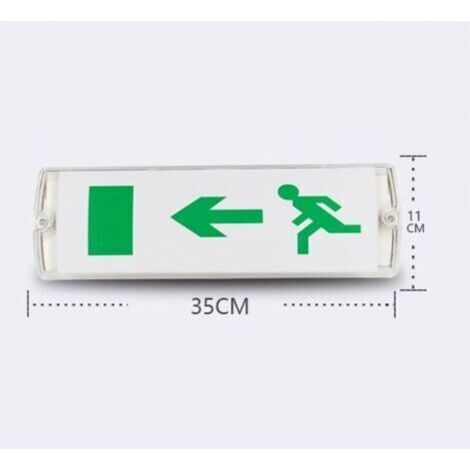 Eclairages de Sécurité à Led, Classe de Protection : IP20, Panneau d'indication de Sortie / de Secours, Lumineux (1/3)