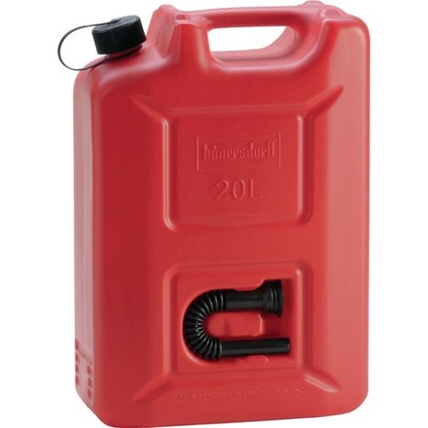 Secchio per carburante PROFI 20l rosso HDPE L350xP165xH495mm