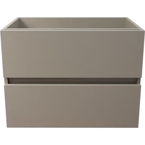 Caisson de salle de bain ROSALY INOX - 70 cm- Gris- Plan vasque en (1/5)