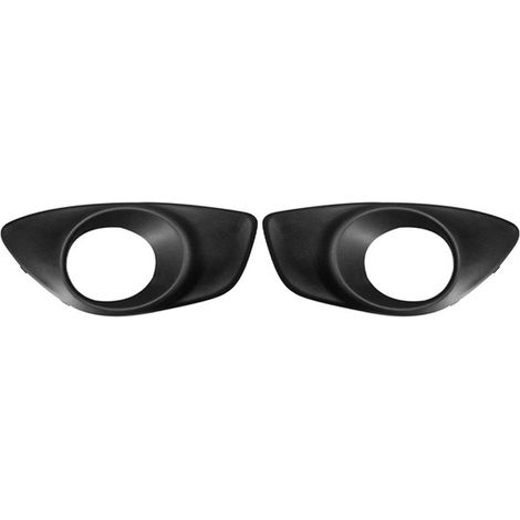 1 pair of fog light trim frames specifically designed for 10-12 Hyundai Santa Fe retrofits (1/4)