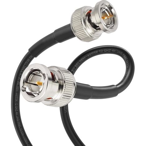 Câble SDI 12G 4K Court 30cm BNC Mâle à 4855R Cordon 75 ohms pour Vidéo DVR Oscilloscopes Caméras de Surveillance CCTV (1/5)