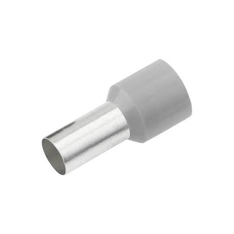 CIMCO 187122 EMBOUT SIMPLE DEXTRÉMITÉ DE CÂBLE 2.5 MM² PARTIELLEMENT ISOLÉ GRIS 100 PC(S)