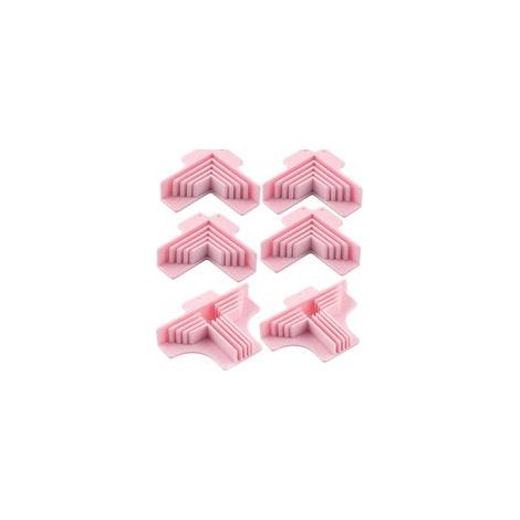 Juego de 6 conectores de esquina para cajas de cartón, adecuados para cubiertas de libros, cajas, modelos 3D, proyectos de bricolaje, etc. - Crezuo