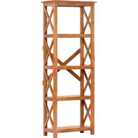 vidaXL Bibliothèque 60x30x160 cm Bois massif d'acacia et finition miel (1/5)