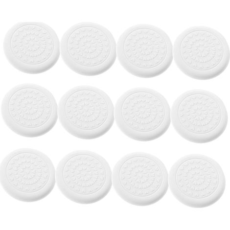 Blanc,12 pièces Patins de Protection Silicone Antidérapants pour Chaise Coussinets Auto Adhésifs Ronds pour Meubles Protège Sols et Réduit Bruit (1/5)