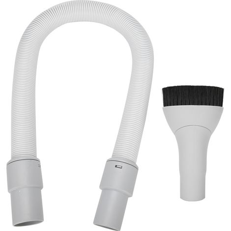 Tuyau flexible extensible avec tête de brosse pour aspirateur tondeuse coupe-cheveux rapide (1/5)