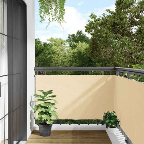 Balkon-Sichtschutz Creme 500x120 cm PVC