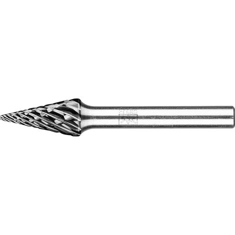 PFERD TOOLS Hartmetall Hochleistungsfrässtift STEEL Spitzkegel SKM Ø 10x20mm Schaft-Ø 6 mm HICOAT Stahl