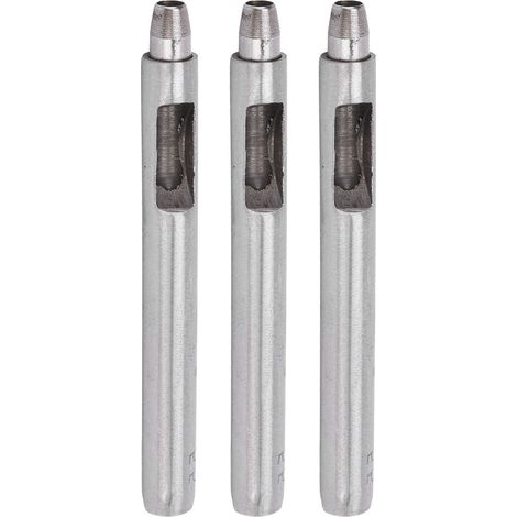 Lot de 3 poinçons ronds en acier allié pour cuir DIY, perforateur 5,5 mm (1/5)