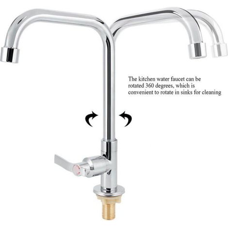 Eosnow Facile de robinet d'eau de cuisine et non de rouille, à 360 degrés tournants durables pour la cuisine des fruits (1/4)