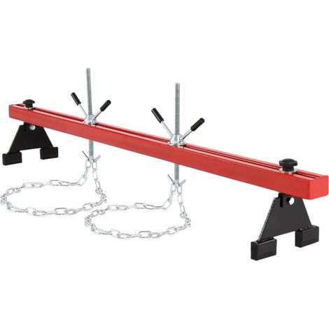 PONTE SOLLEVATORE MOTORE BARRA CARICO 500 Kg TRAVERSA SUPPORTO PARAFANGO MANUTENZIONE AUTO OFFICINA GARAGE