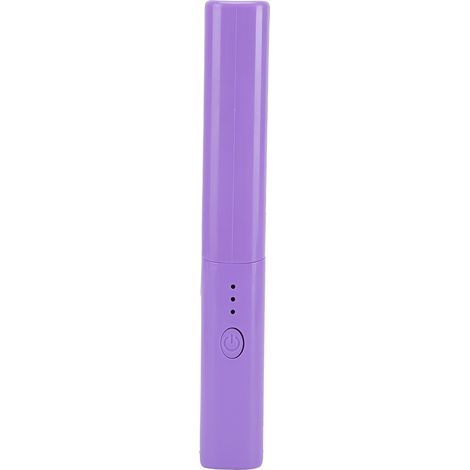 Peigne de coiffure mini lisseur sans fil rechargeable par USB pour tous types de cheveux, violet (1/5)