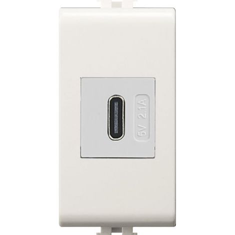 Alimentatore da incasso usb-c easy bianco