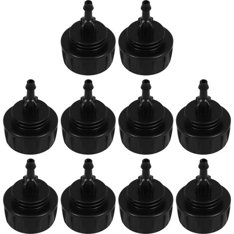 CCYKXALot de 10 Raccords Rapides pour Tuyau D'arrosage Goutte-à-Goutte en Abs Filetage Femelle G3/4,Accessoires D'irrigation pour Jardin Évitant (1/5)