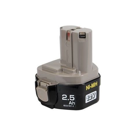 Batterie 12V Ni-MH 2,6Ah – Technologie pour outils électroportatifs – Performance accrue et autonomie prolongée – Compatible Makita 193100-4