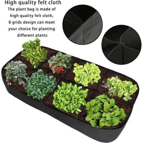 Bolsa de plantación no tejida ecológica – Ideal para plantar y trasplantar directamente – Duradera y transpirable – Apta para todo tipo de suelos (1/4)