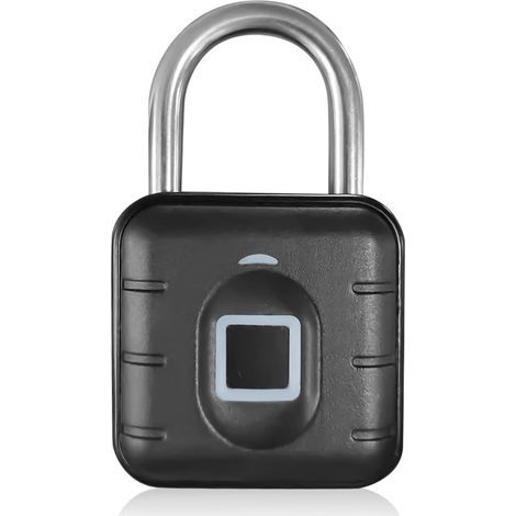 Cadenas à empreintes digitales résistants aux intempéries, verrouillage intelligent, chargement USB, multi-utilisateurs, sans clé Pour salle de gym, bagages (1/5)