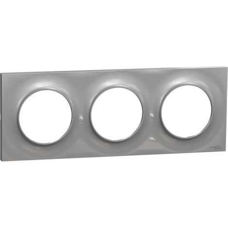 Marco 3 elementos Plata Odace Styl SCHNEIDER S520706E