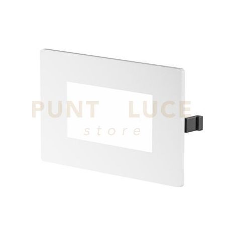 GES2130- SEGNAPASSI POLICARBONATO BIANCO A LED 3000-4000-5000K 250-280-270LM 3W IP54 DA INCASSO