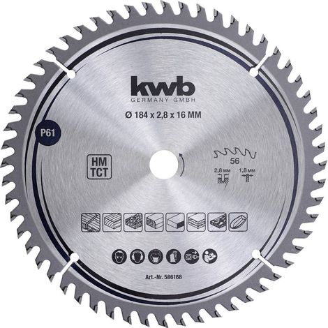 kwb 586168 Lame de scie circulaire au carbure 184 x 16 mm 1 pc(s) (1/2)