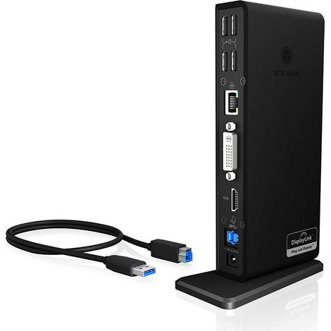 RaidSonic Icy Box IB-DK2241AC Multi DockingStation für Notebooks und PCs 20850