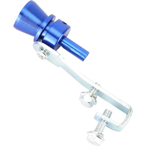 Sifflet de turbo pour voiture, pot d'échappement, silencieux, sifflet bleuM (1/5)
