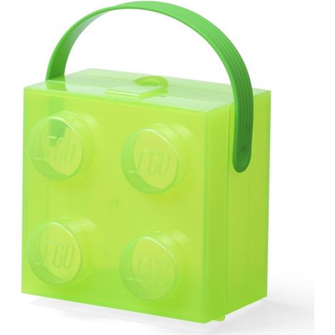 Lego Lunchbox, transparenter Behälter, hellgrüne Lunchbox XL