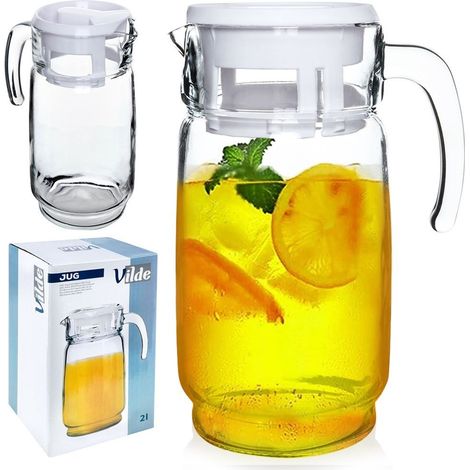 Vilde Couvercle 2 l fonte verre plastique avec couvercle (1/5)