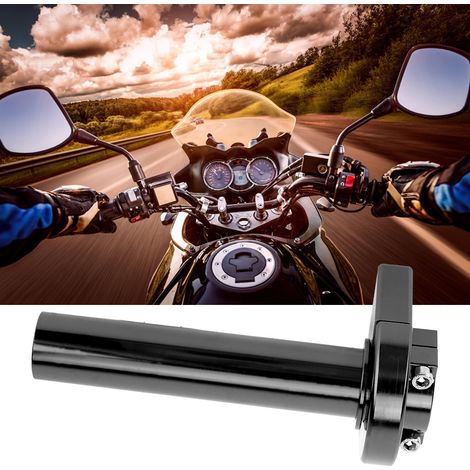 22 mm Aluminium-Schnellgasgriff für Custom-Motorradlenker, schwarz. (1/5)