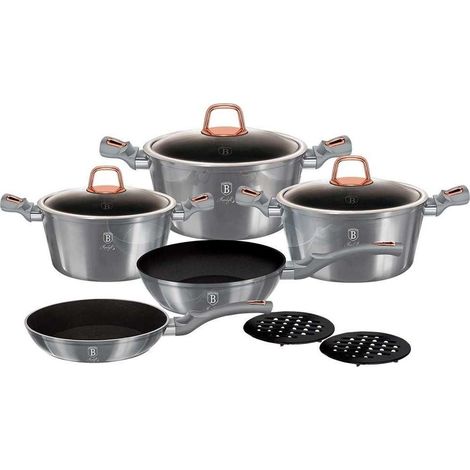 Berlinger-Haus Moonlight Metallic Set Cacerolas Negro 10 piezas (1/3)