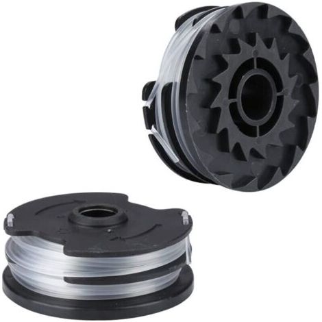 Bobina nylon para el aparato de batería Parkside-LIDL PRTA 20-Li C3 A1B2 PRT 550 A1 A3 PRT 300 A1, piezas de repuesto para cortacéspedes de bordes (2 unidades). (1/4)