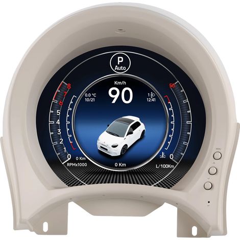 Cuadro de instrumentos digital, pantalla HD de 7 pulgadas, compatible con Fiat 500, grupo (1/2)