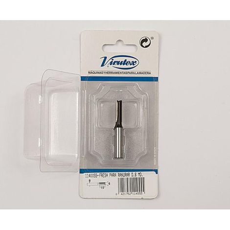 Fresa para ranurar D.6 MD. VIRUTEX - (1/2)