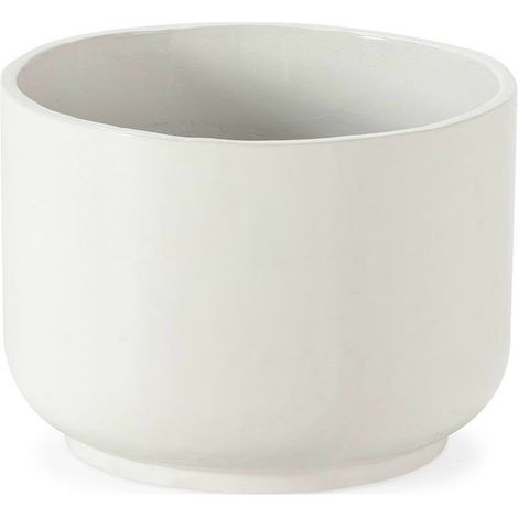 Cache pot blanc en fibres ciment - Blanc (1/3)