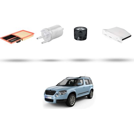 Kit tagliando 4 filtri compatibile con Skoda YETI (5L) 1.4 TSI 92kw Dal 2015 (1/5)