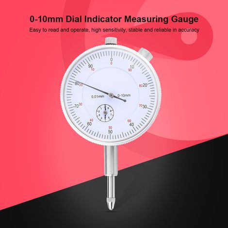 Indicateur à cadran 0-10 mm, précision de 0,01 mm, instrument de mesure de haute précision (1/5)