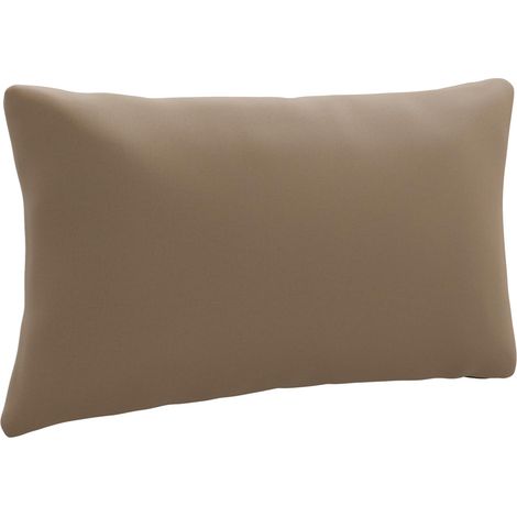Coussin de Dos 1 Pièce PUTTEN 100 % polyester Taupe vidaXL