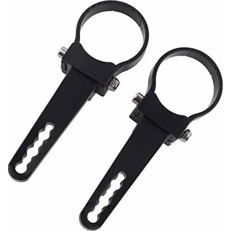 Light Holder, Clamp Mounting Brackets for Work Lights, Tube Clamp Bar Cage Support 1-3 Inch Clamps (2 Inch) (1/4)