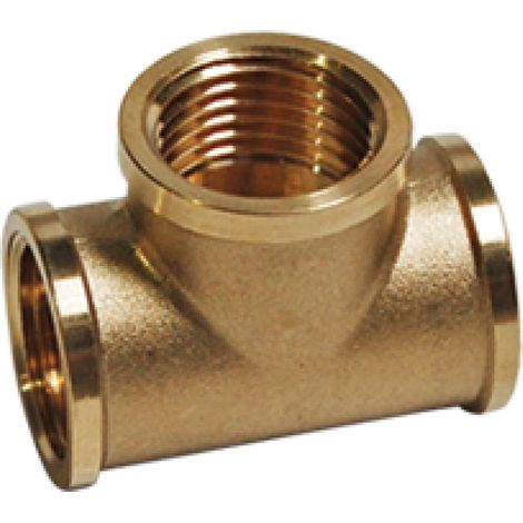 Idmar 3/8" DN10 Messing-T-Stück für Wasserinstallationen