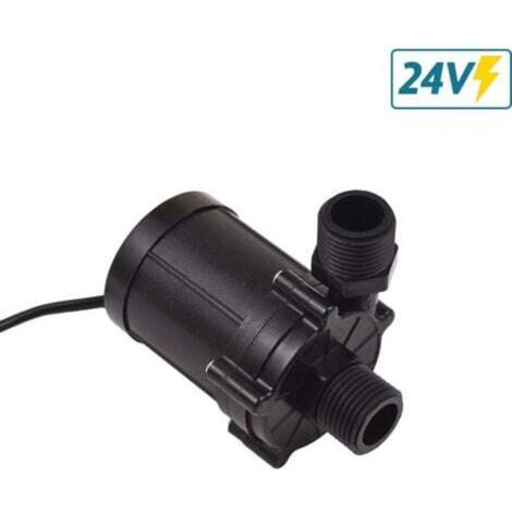 Pompa sommergibile per acqua DC 24V 90 gradi, mini pompa a bassa rumorosità, prevalenza 12 m, motore brushless, portata 700 l/h, pompa di sovralimentazione per lavastoviglie da tavolo, fontane, acquar