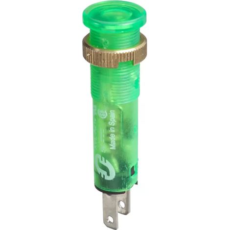 Schneider XVLA233 Runde Signalleuchte D8mm integrierte grüne LED 24V (1/2)