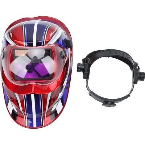 Casque de soudure à visière intégrale, écran auto-obscurcissant automatique, protection faciale pour soudeur électrique (1/5)