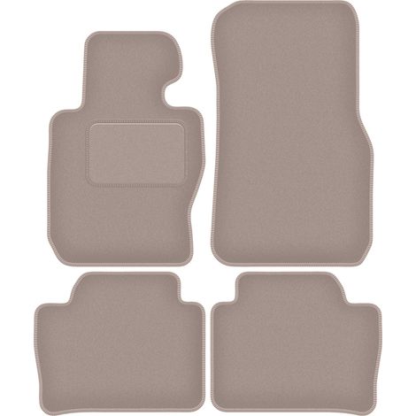 Tappetini in velluto beige per: BMW 3 F30 berlina xDrive (2012-2019)