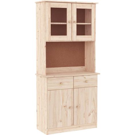 Maison Exclusive - Credenza ALTA 77x35x165 cm in Legno Massello di Pino