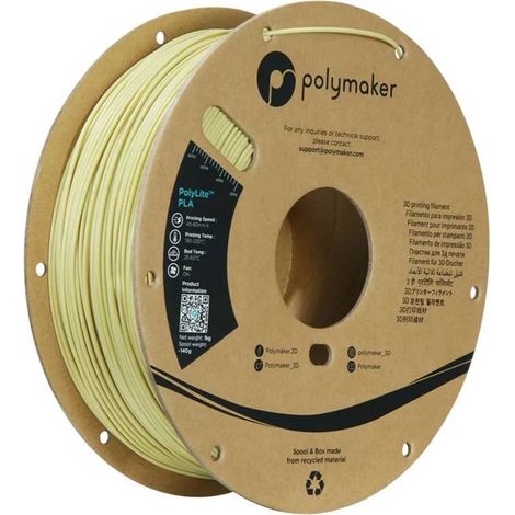 Filamento per stampa 3D Polymaker polylite PLA 1 75mm 1kg beige (1/3)