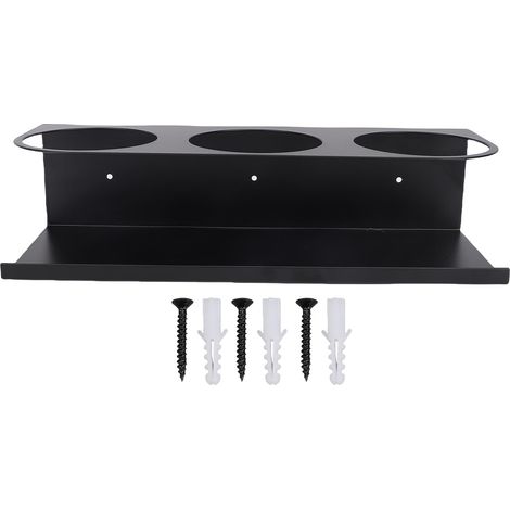 Porte-Bouteilles en Fer À Fixation Murale, Organisateur de Cuisine, Facile à Installer, 30.5cm pour 1pc [Kitchen Storage] (1/5)